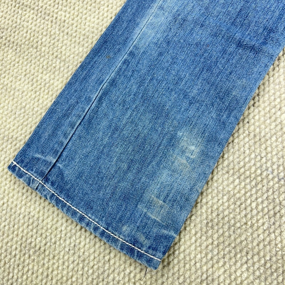 CJ Black Jeans Men 30x32 Relaxed Straight Flap Pockets Embroidered Med Wash Fade - Picture 9 of 16